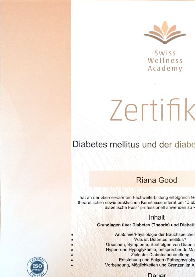 Grundlagen Kentnesse über Diabetes mellitus und der diabetische Fuss